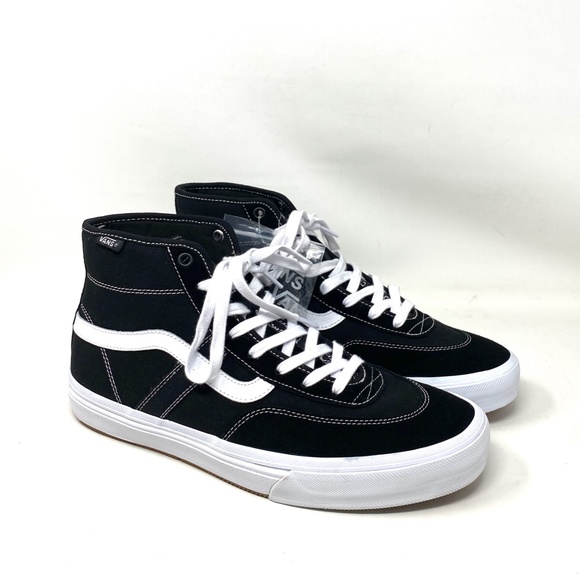 VANS Crockett High Top Black Men’s Suede Canvas Skate Sneakers Size VN0A5JIGY28 - Picture 5 of 9